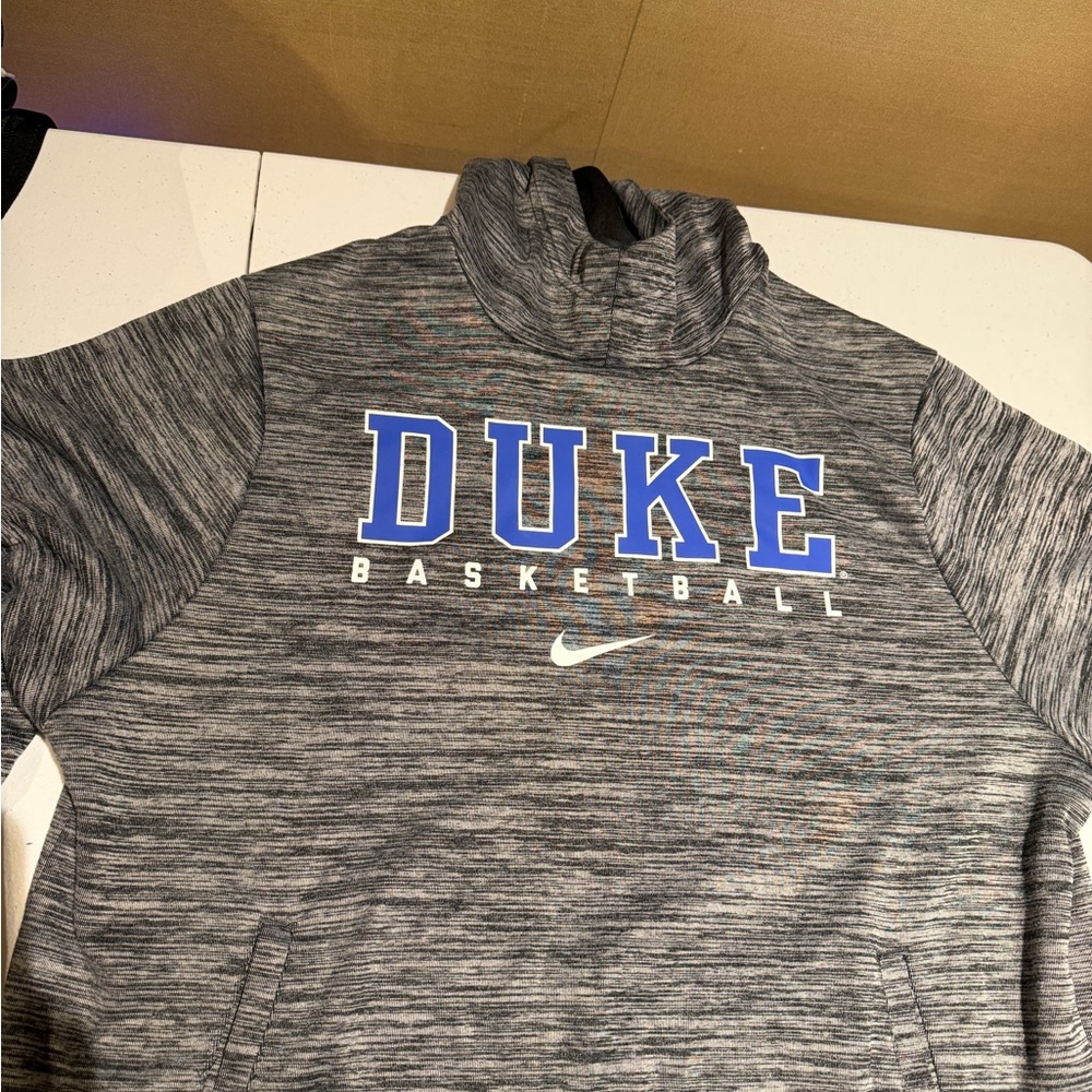 Nike Heather Gray Duke Basketball Hoodie
